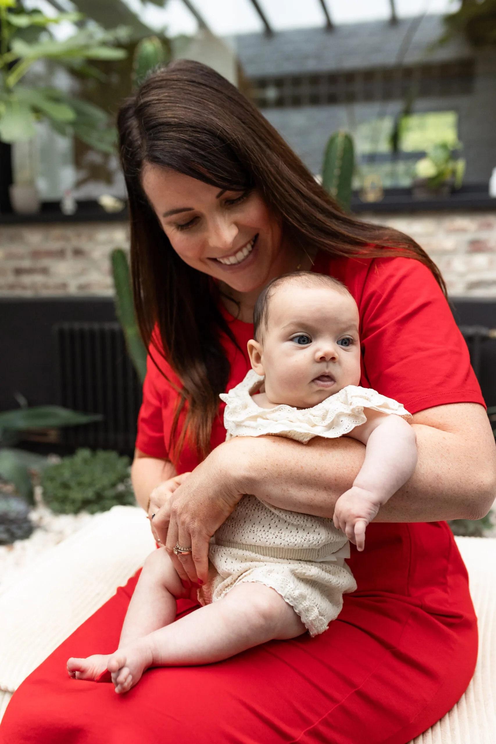 robe allaitement longue rouge uptown mom atelier belette