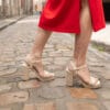 robe allaitement longue rouge uptown mom atelier belette