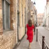robe allaitement longue rouge uptown mom atelier belette