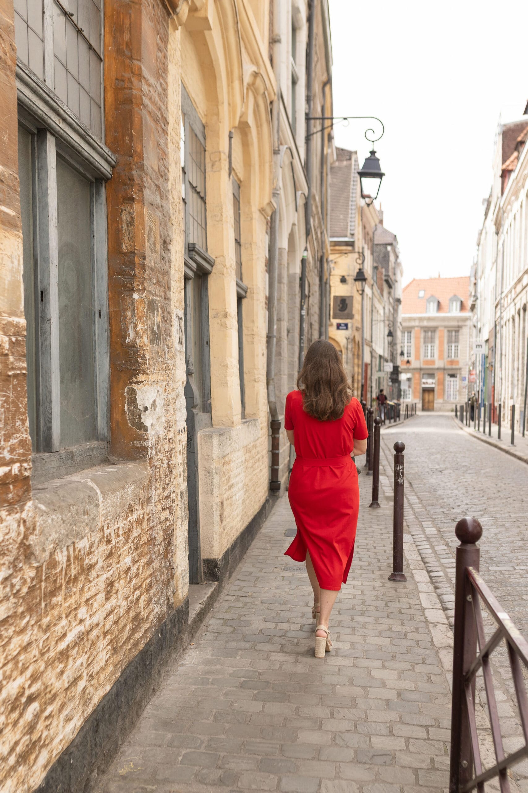 robe allaitement longue rouge uptown mom atelier belette