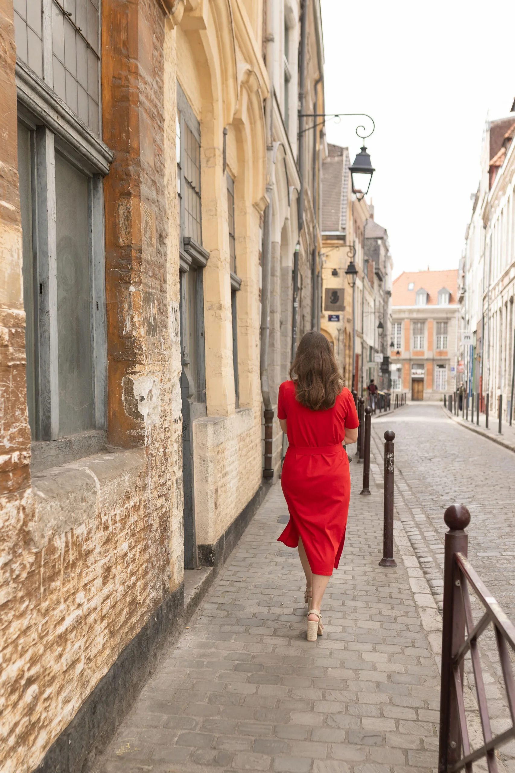 robe allaitement longue rouge uptown mom atelier belette