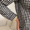 chemise allaitement col montant victorien vichy atelier belette veni vidi vichy