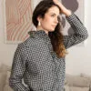 chemise allaitement col montant victorien vichy atelier belette veni vidi vichy