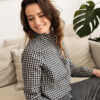 chemise allaitement col montant victorien vichy atelier belette veni vidi vichy