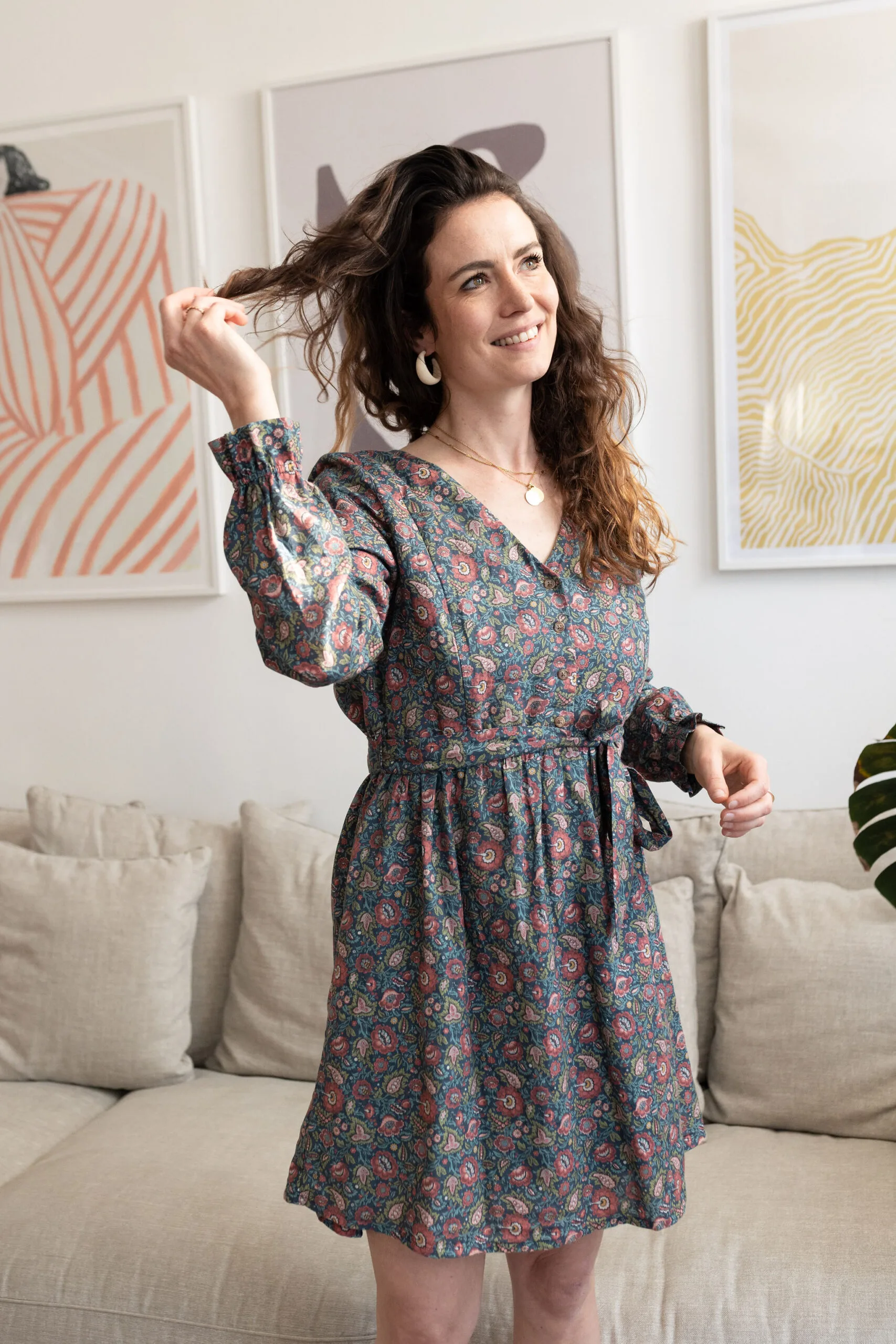 robe allaitement imprimé indien atelier belette jaipur folk