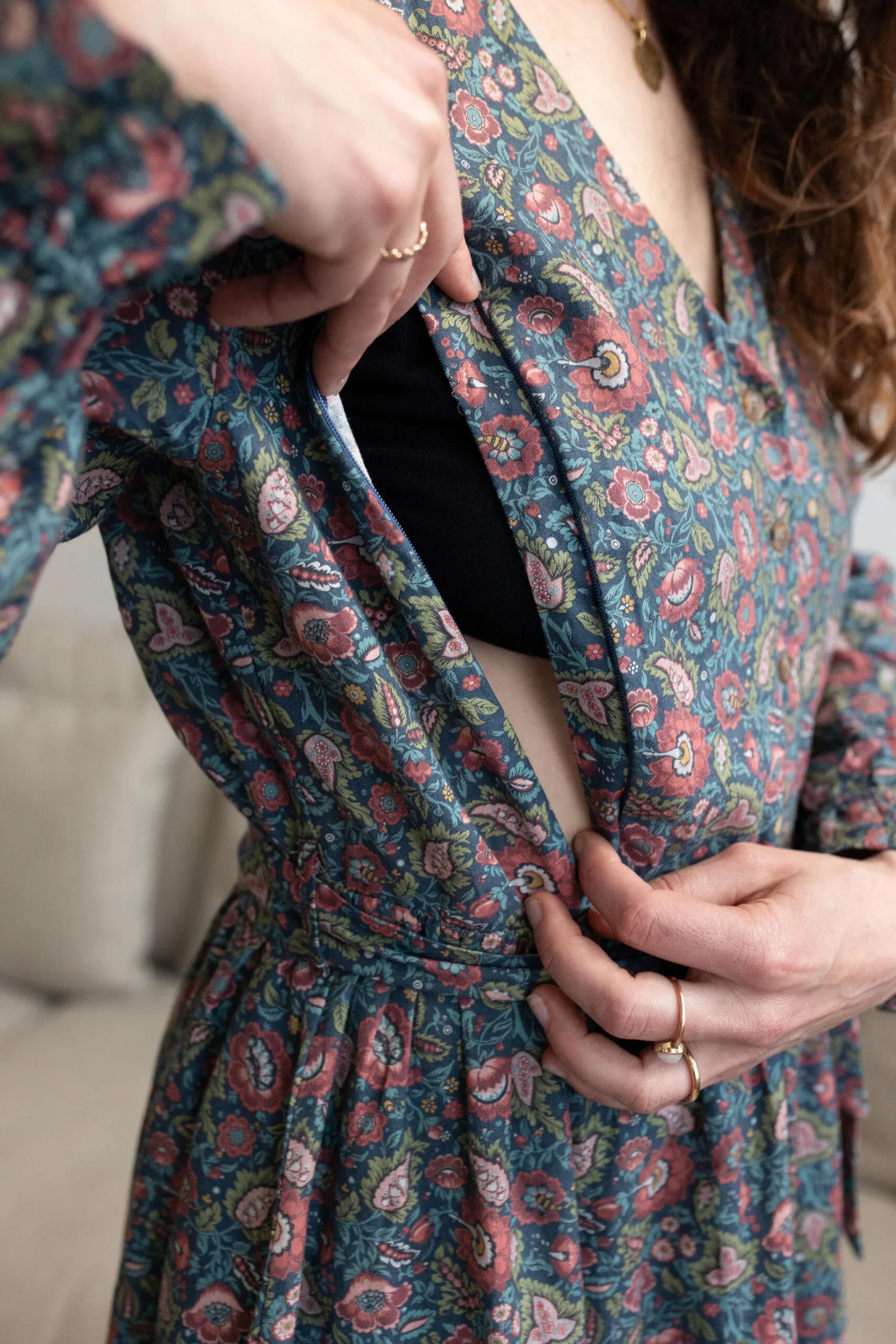 robe allaitement imprimé indien atelier belette jaipur folk